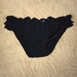 Black Bikini bottom knitted